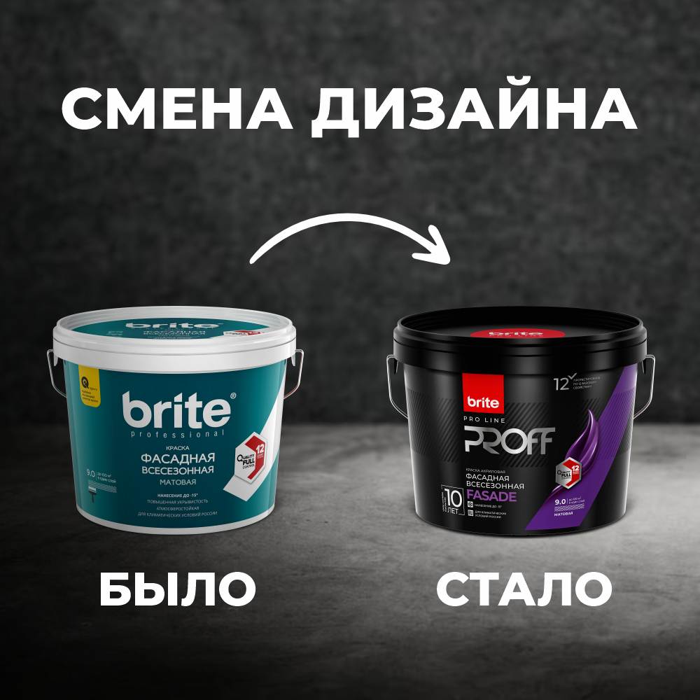 Краска Brite® Professional фасадная всесезонная