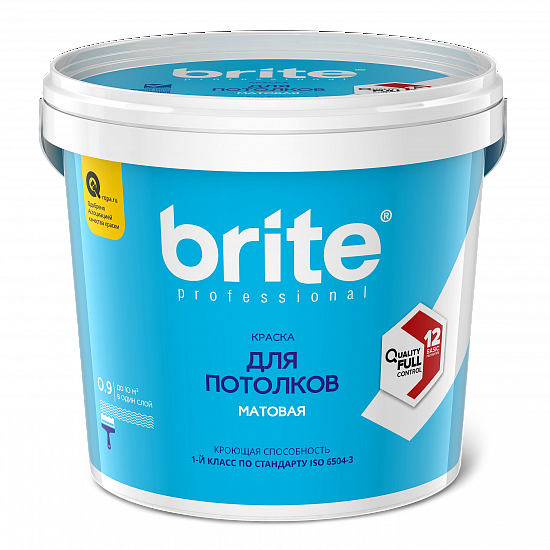 Краска Brite® Professional для потолков матовая